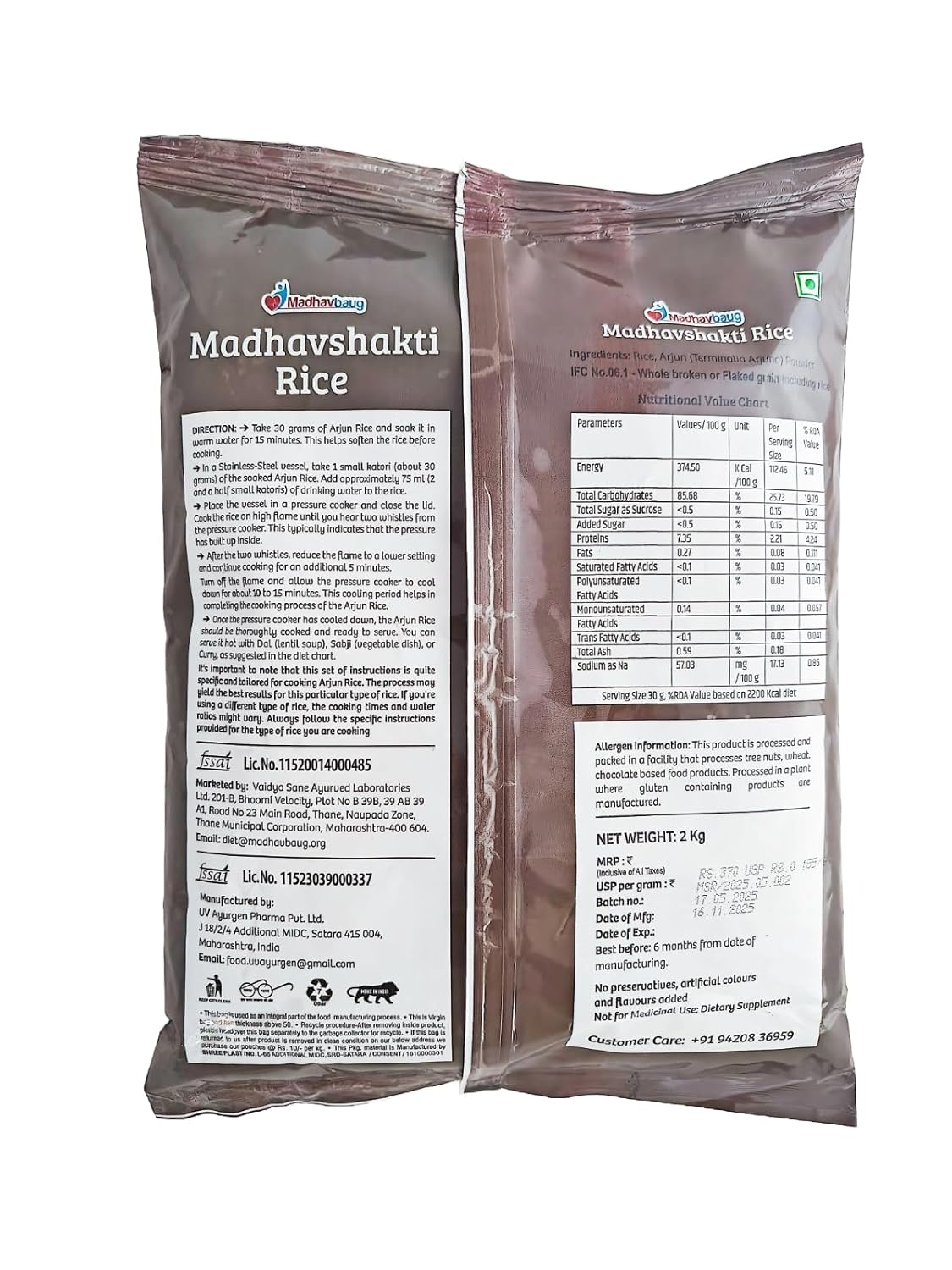 Madhavshakti Parboiled 2 kg Rice Improves Digestion & Sugar Control