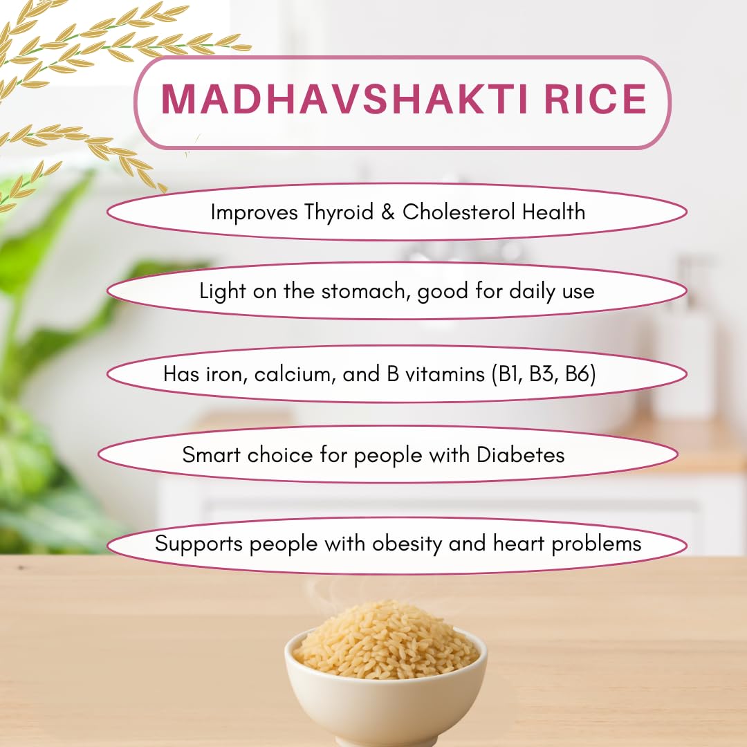 Madhavshakti Parboiled 2 kg Rice Improves Digestion & Sugar Control