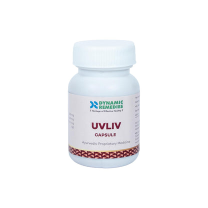 UV Liv Ayurvedic Liver Care Capsules | Supports Liver Function, Digestion & Natural Immunity | With Giloy & Guduchi(60 Cap)