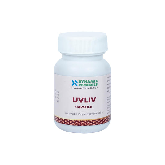 UV Liv Ayurvedic Liver Care Capsules | Supports Liver Function, Digestion & Natural Immunity | With Giloy & Guduchi(60 Cap)