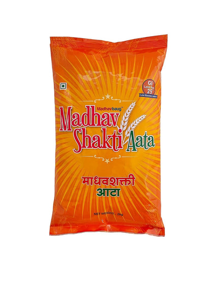 Madhavshakti 2kg Atta |With Barley, Wheat Husk, Methi & Cinnamon|Supports Sugar Control &Metabolic Wellness