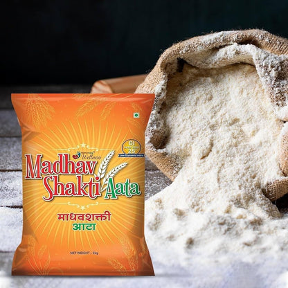 Madhavshakti 2kg Atta |With Barley, Wheat Husk, Methi & Cinnamon|Supports Sugar Control &Metabolic Wellness
