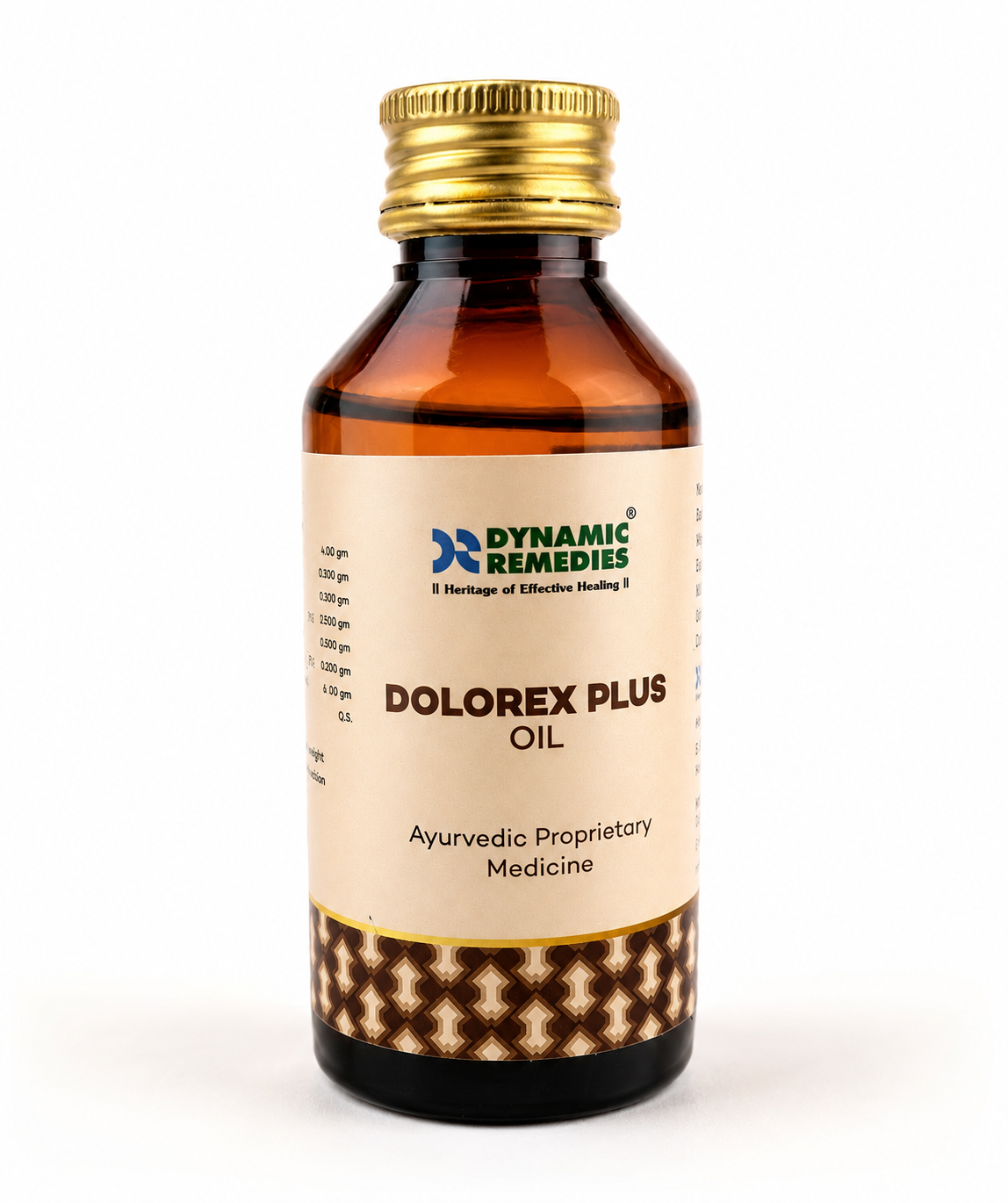 Dolorex Plus Oil | Ayurvedic Herbal Massage Oil for Daily Comfort & Relaxation | With Traditional Botanicals | 100 ml
